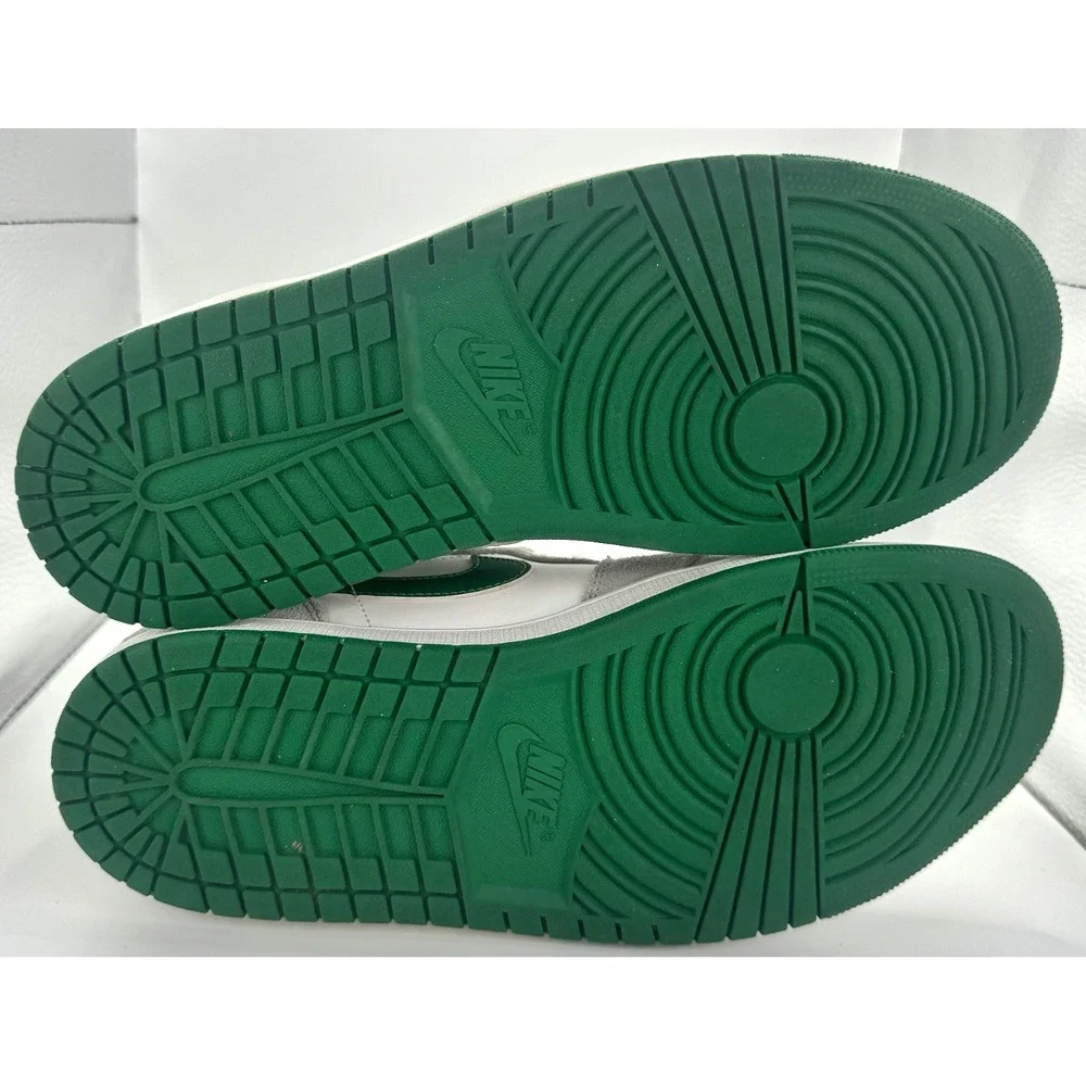 Air Jordan 1 Mid SE Grey Pine Green White/Smoke Grey Mens Size 11 DC7294-103